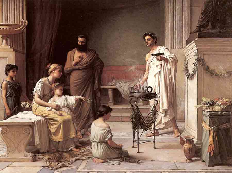 Roman priest burns ointments Roman priest burns ointments