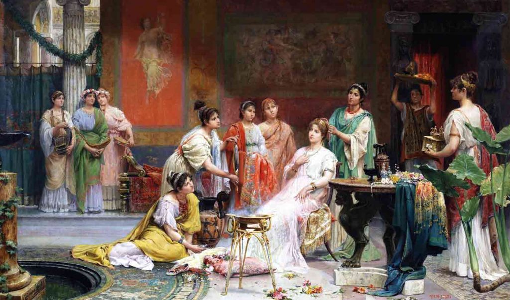 Roman matron with perfumes in her hair Roman matron with perfumes in her hair