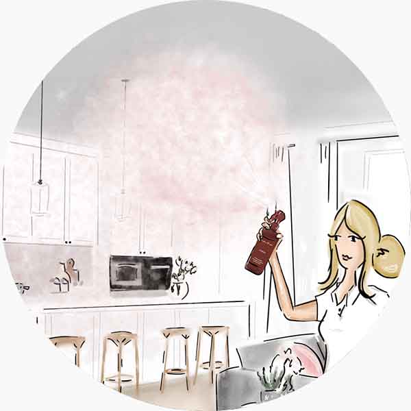 Nebulizza la fragranza una o più volte Nebulizza la fragranza una o più volte nell'area da profumare, puntando lo spray verso l'alto