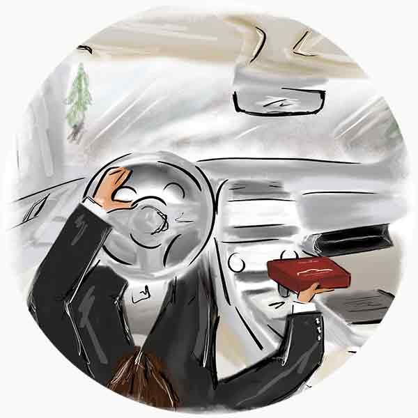 Keep the Car Fragrance Kit inside the glove compartment after use Keep the Car Fragrance Kit inside the glove compartment after use