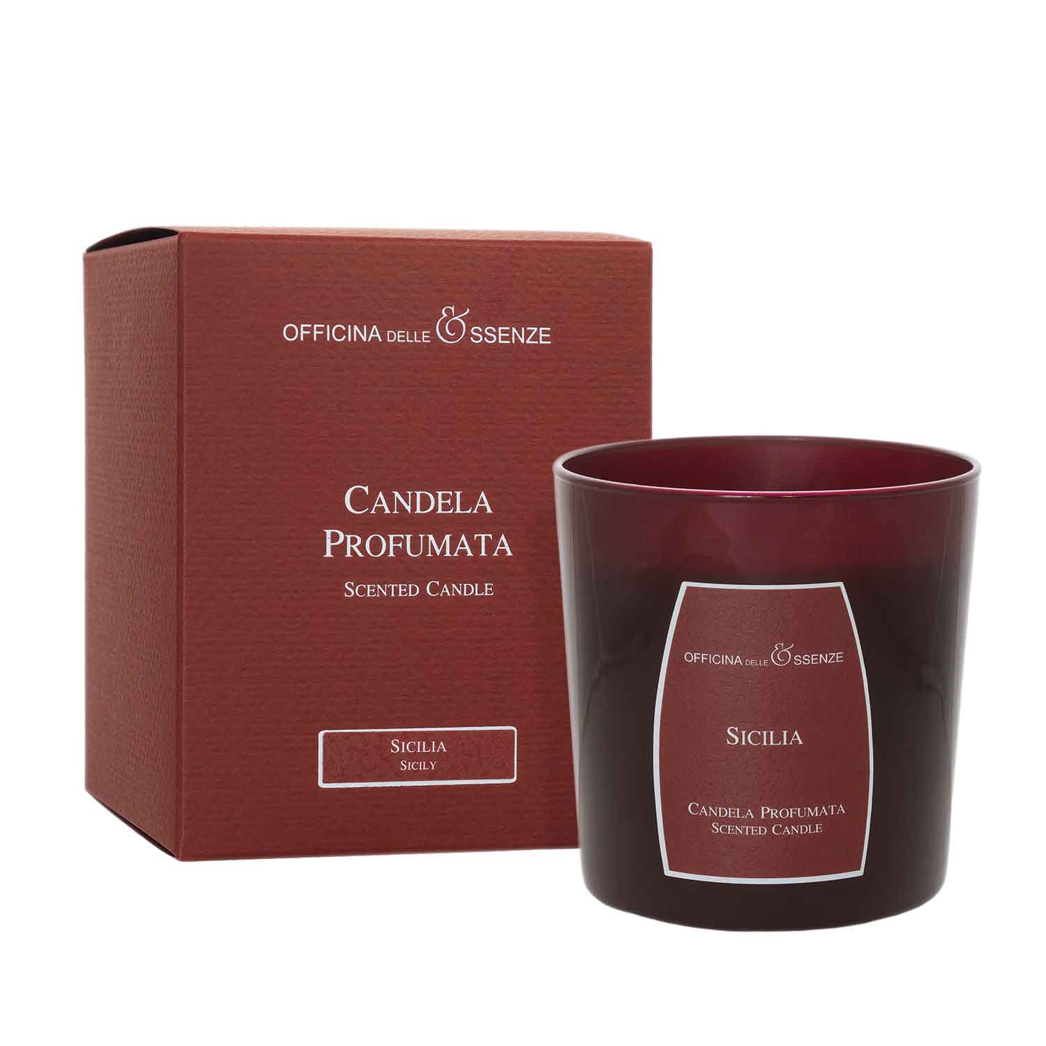 Sicily scented candle with box Sicily scented candle with box