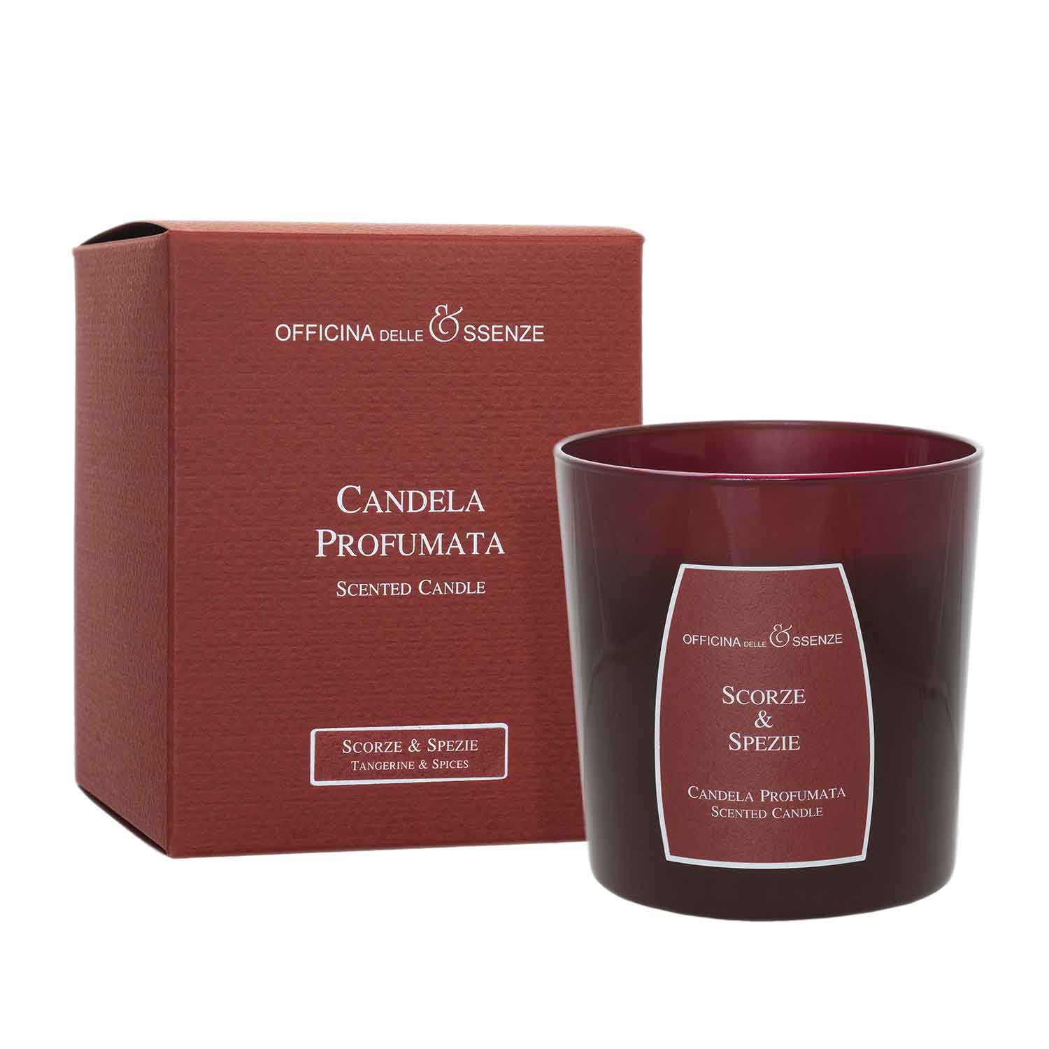 Tangerine & Spices scented candle with box Tangerine & Spices scented candle with box